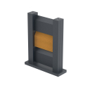 Campione di recinzione 0,3x0,4m autoportante per lamelle FG/L1S20x105
